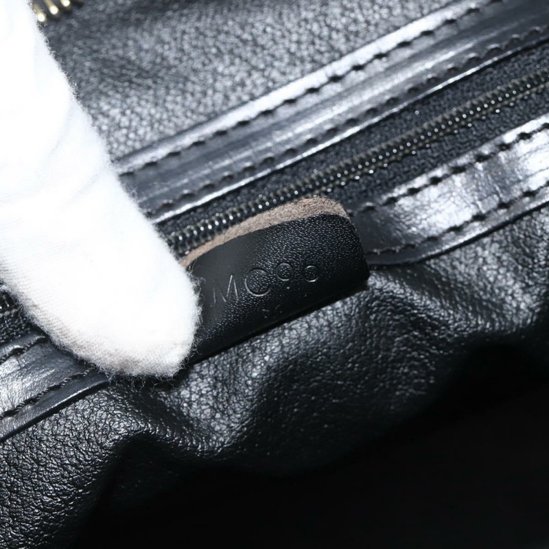 【日本直送】CELINE Macadam帆布手提包 PVC皮革 2way Black Gold Auth ARZ869A-11