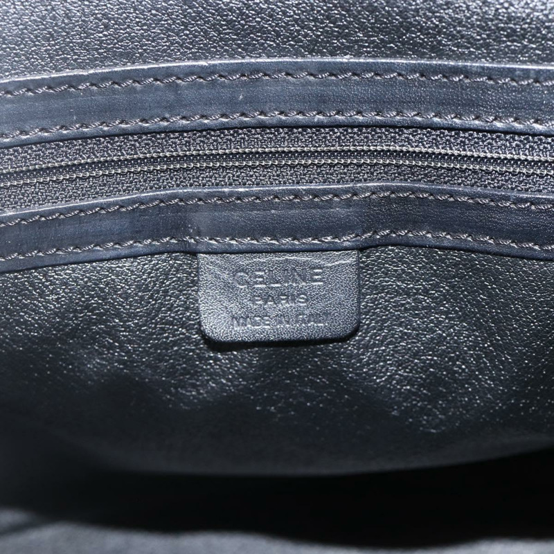 【日本直送】CELINE Macadam帆布手提包 PVC皮革 2way Black Gold Auth ARZ869A-18