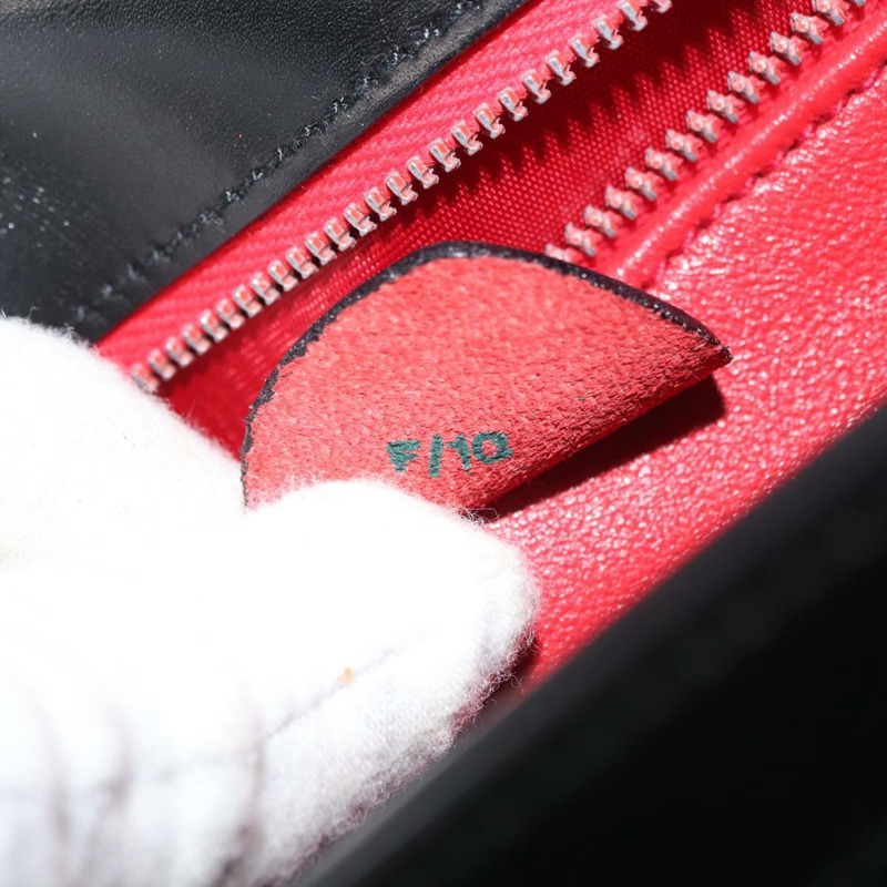 【日本直送】CELINE 圓形手提包 皮革 黑色 金色 正品 BAZ793V-10