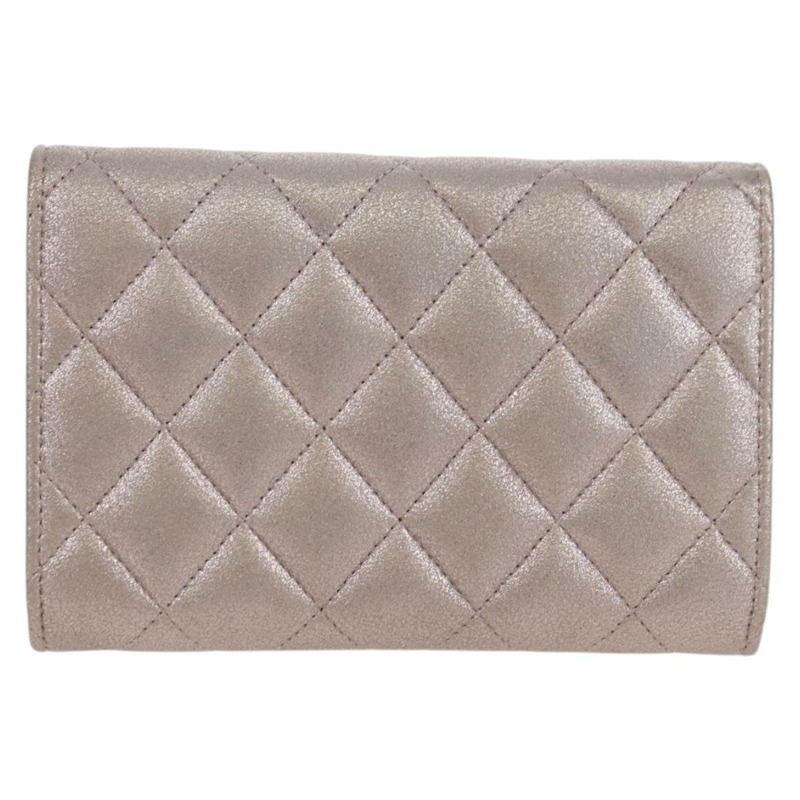 【日本直送】香奈兒粉紅羊皮錢包,CC標誌,貨號167177SAM-1