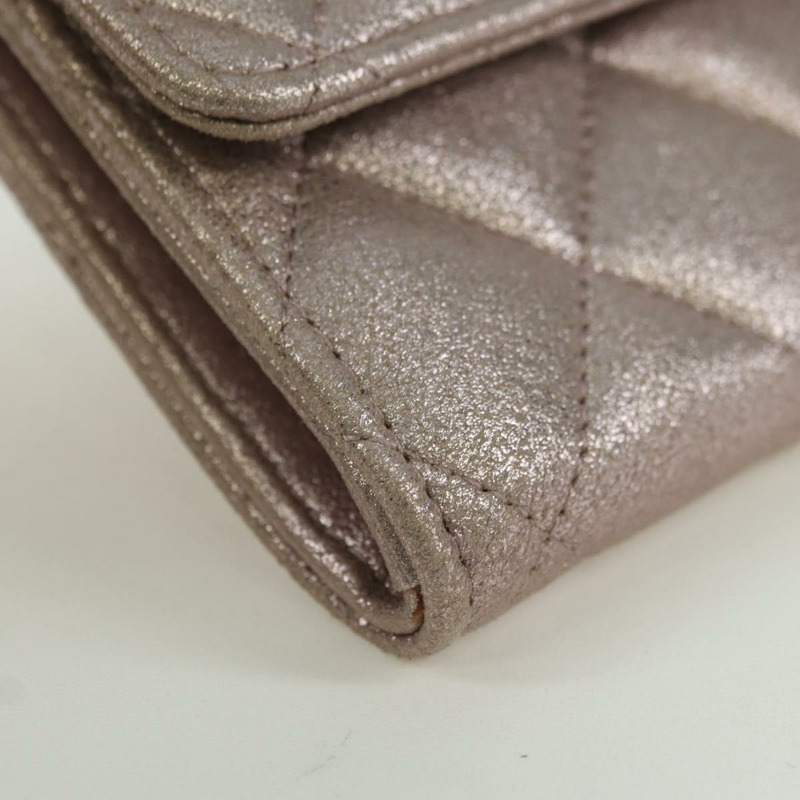 【日本直送】香奈兒粉紅羊皮錢包,CC標誌,貨號167177SAM-6