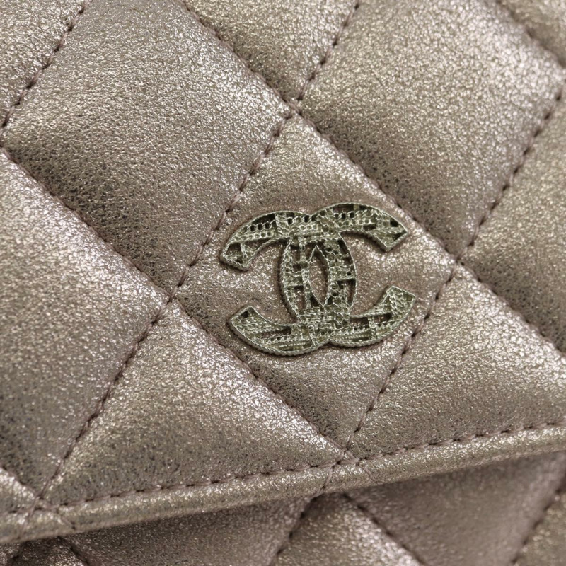 【日本直送】香奈兒粉紅羊皮錢包,CC標誌,貨號167177SAM-7