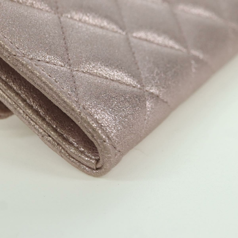 【日本直送】香奈兒粉紅羊皮錢包,CC標誌,貨號167177SAM-14