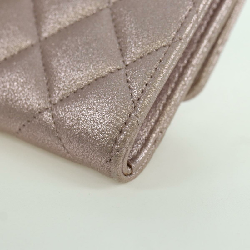 【日本直送】香奈兒粉紅羊皮錢包,CC標誌,貨號167177SAM-15