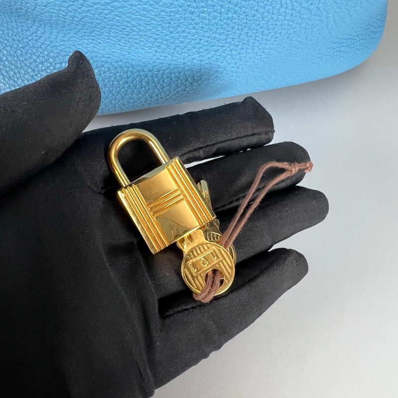 HERMES Y刻 藍PICOTIN 22 菜籃子包-9