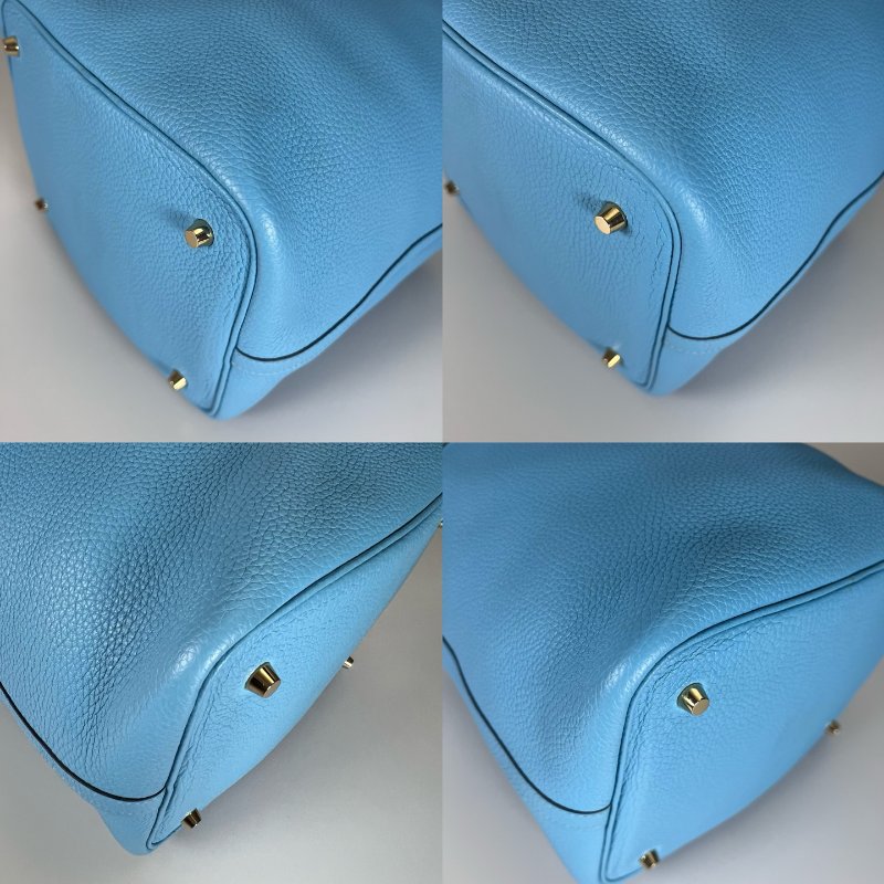 HERMES Y刻 藍PICOTIN 22 菜籃子包-10