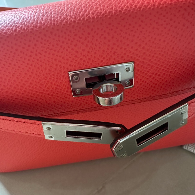 mini kelly 2,橘紅色19cm-5