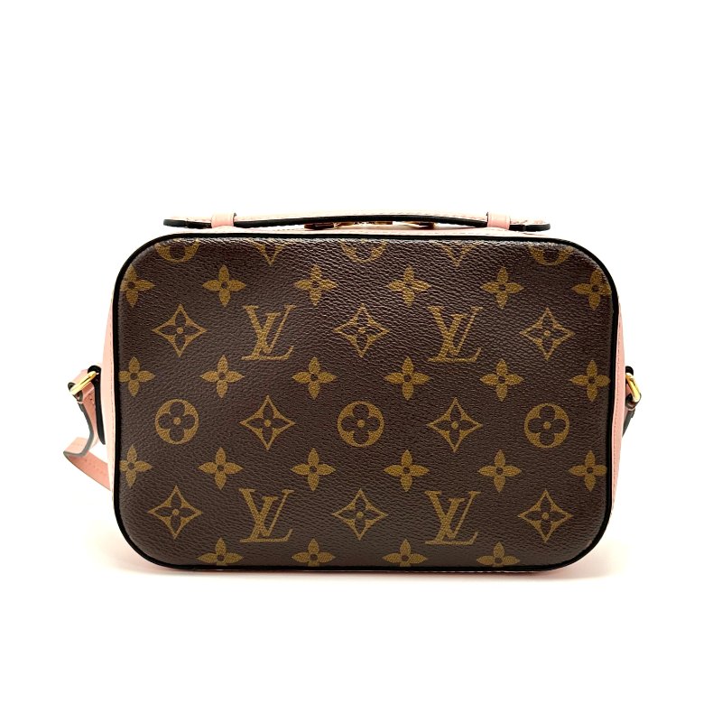 LV 粉色拼老花流蘇相機包22*14*7 98新配件塵袋-4