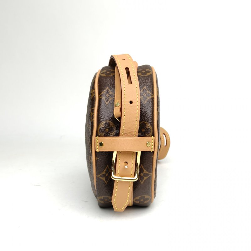 LOUIS VUITTON BOITECHAPEAUSOUPLE軟圓餅小號老花PVC晶片肩背包-3