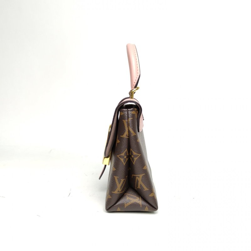 LOUIS VUITTON LockyBB鎖頭包粉色PVC金扣晶片肩背包-1