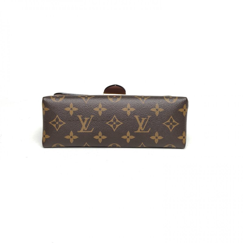 LOUIS VUITTON LockyBB鎖頭包粉色PVC金扣晶片肩背包-4