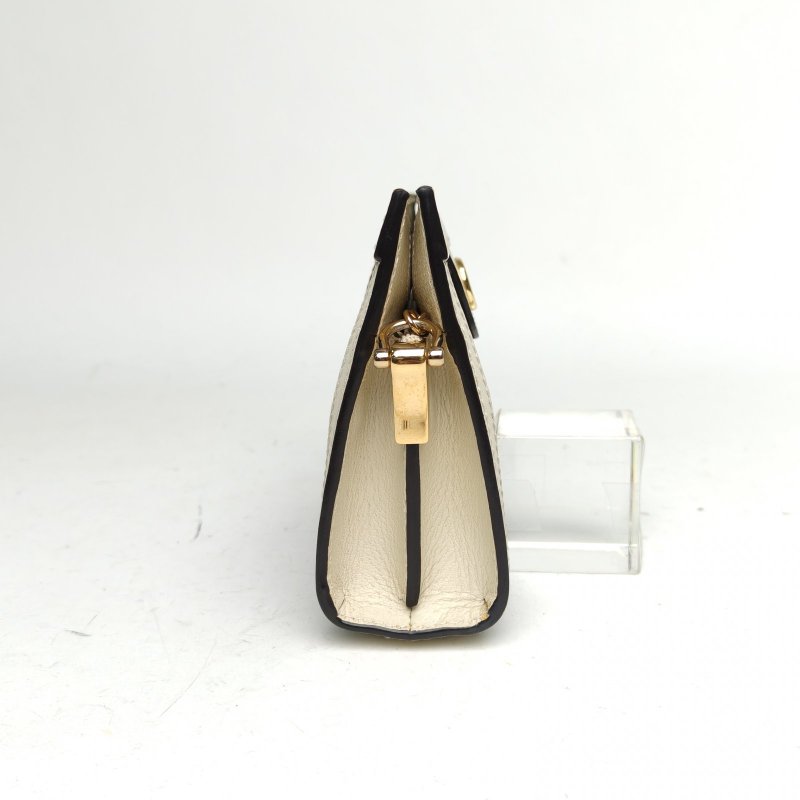 GUCCI 老花PVC金扣Ophidia夾子包Mini肩背包-3