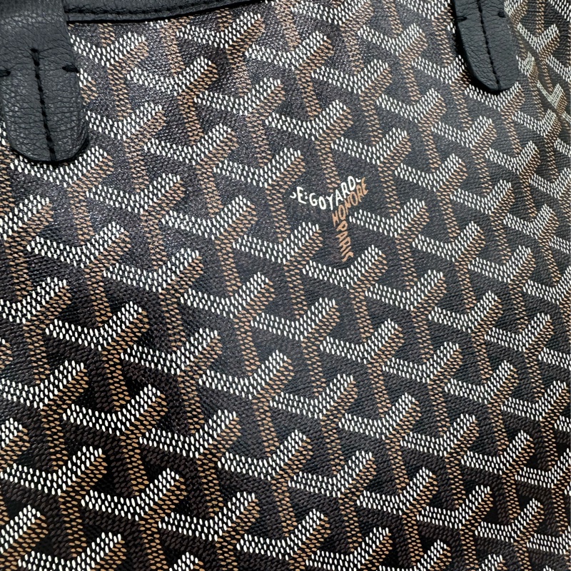 Goyard戈雅Artois系列拉鍊款tote單肩包,黑色-5
