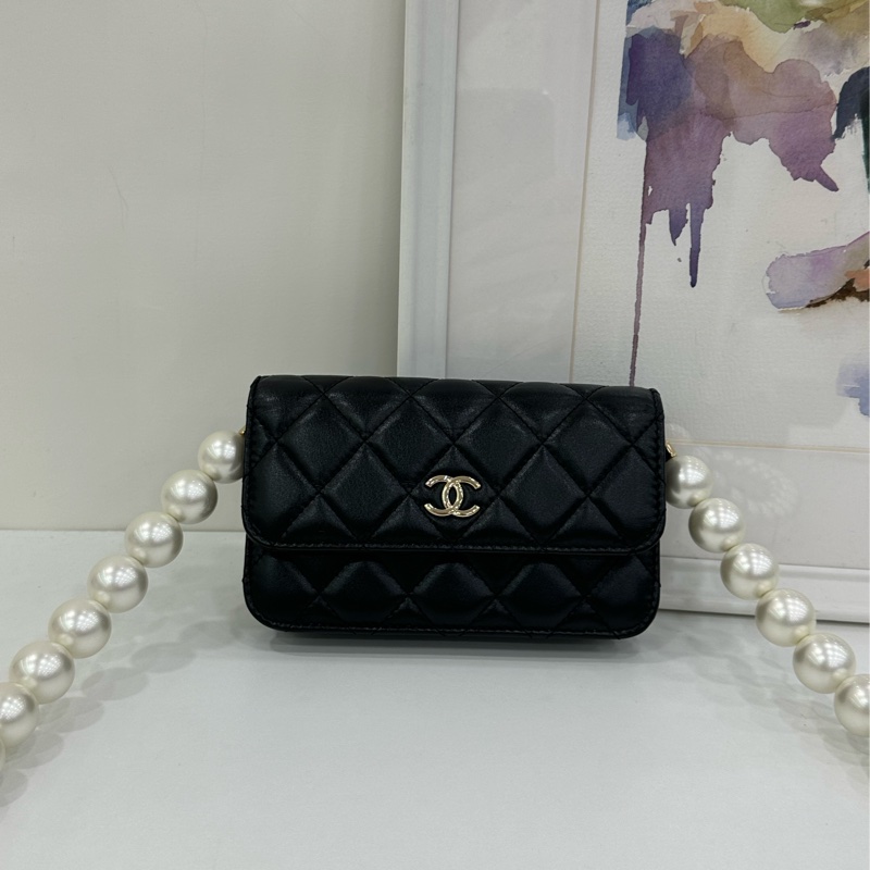 Chanel 香奈兒 大珍珠鏈 mini woc 31開-1