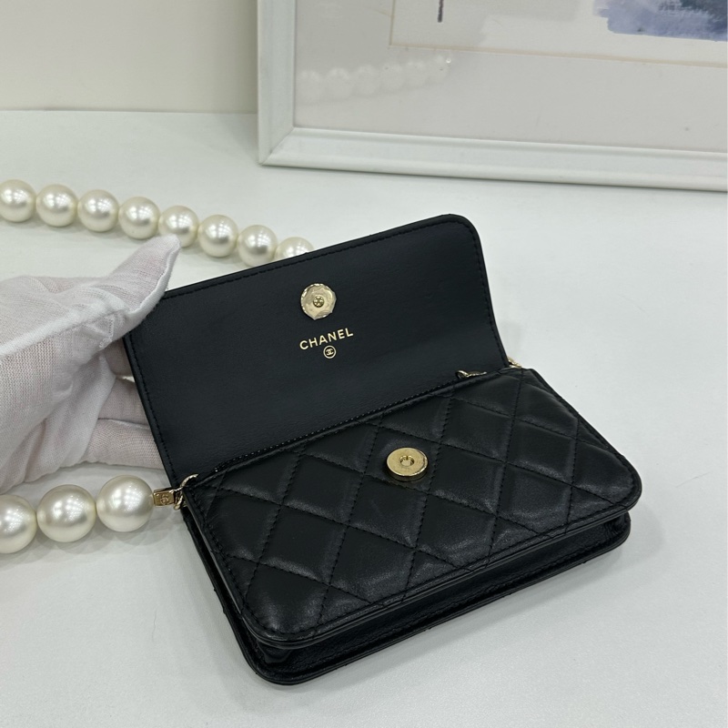 Chanel 香奈兒 大珍珠鏈 mini woc 31開-6