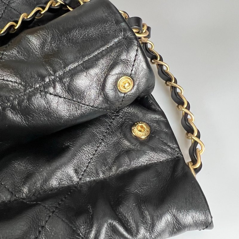 CHANEL 22包黑白字配色 AS3261/晶片款-9