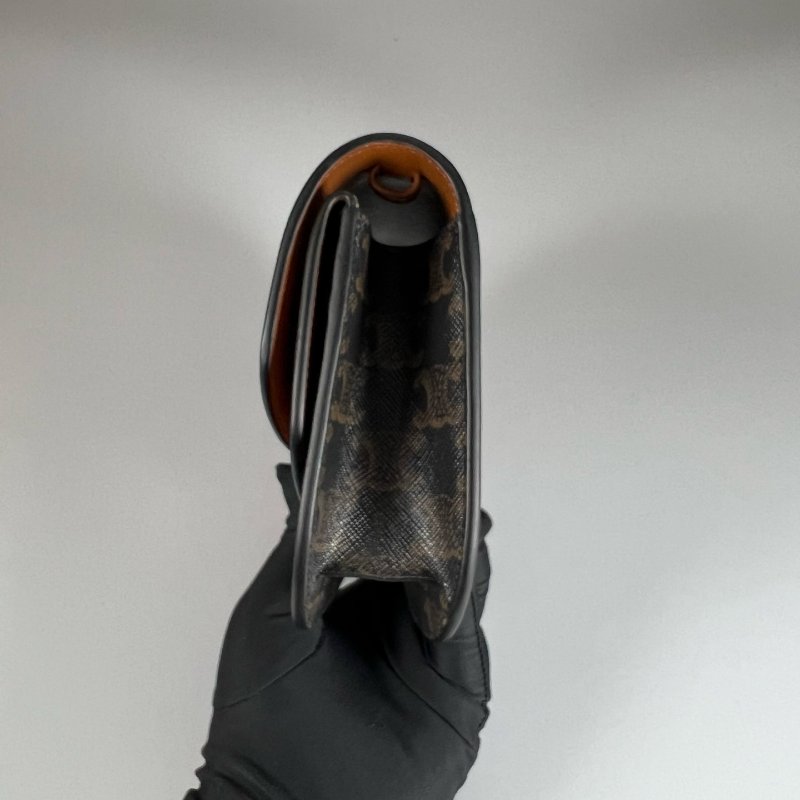 CELINE DUO標誌印花及牛皮革飾帶錢包-2