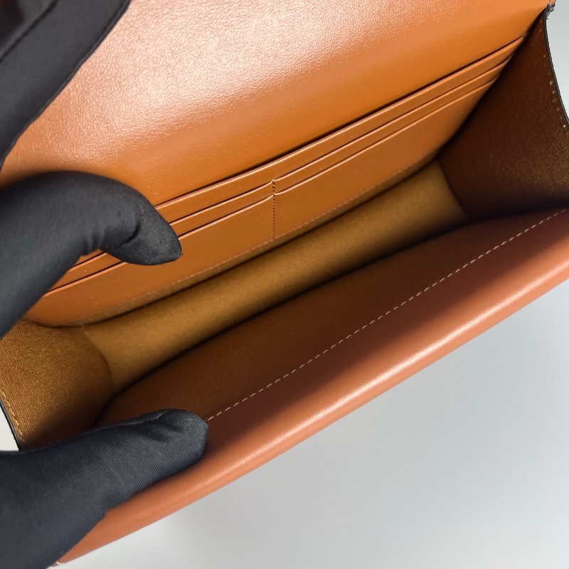 CELINE DUO標誌印花及牛皮革飾帶錢包-8