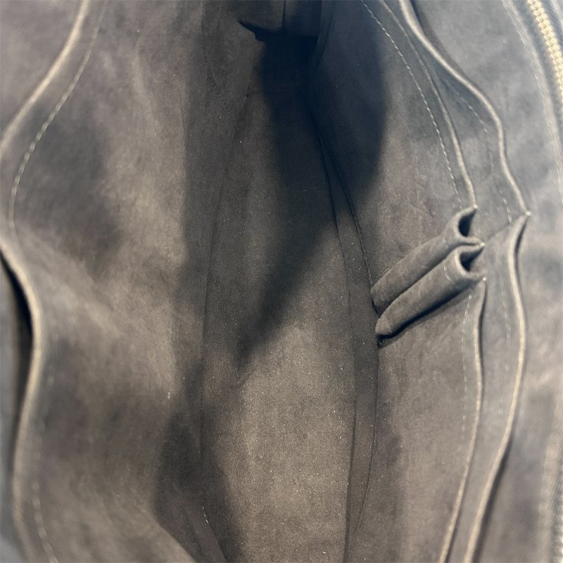 LV 黑色棋盤格公事斜背包-7