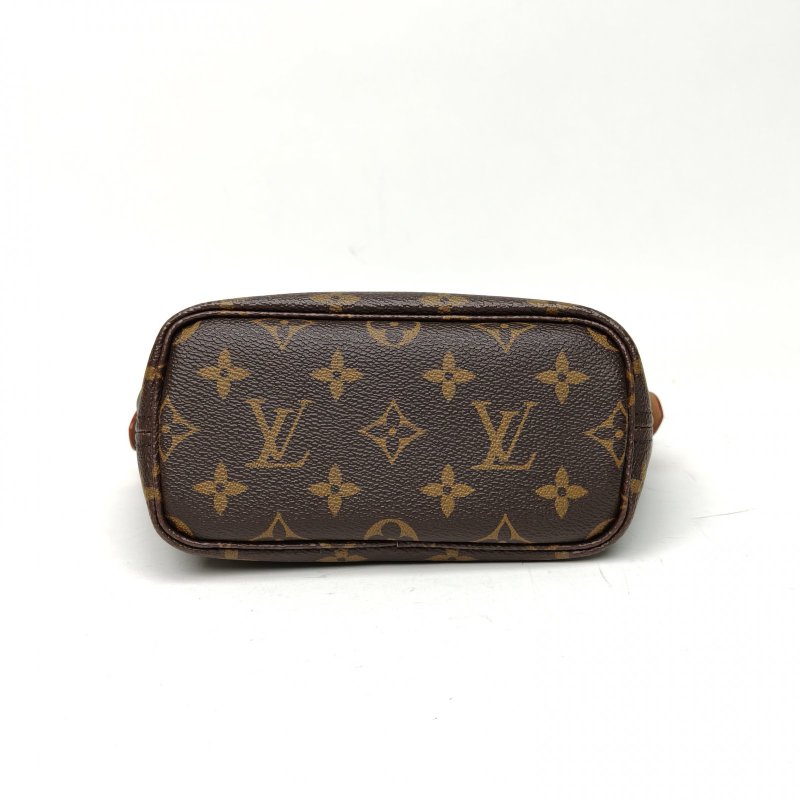 LOUIS VUITTON NeverfullBB24米棕寬肩帶老花PVC金扣晶片肩背包-4
