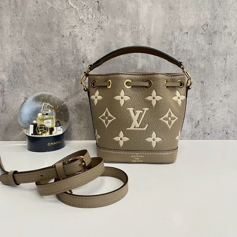 LV Nano Noe 水桶包 斑鳩灰 晶片款-8