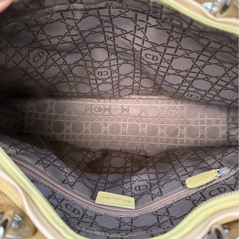 【2折買戴妃😍用一輩子都不過時💃🏻】Dior Lady VIP 中號 姜黄色牛皮拼接|手提包|戴妃包-7