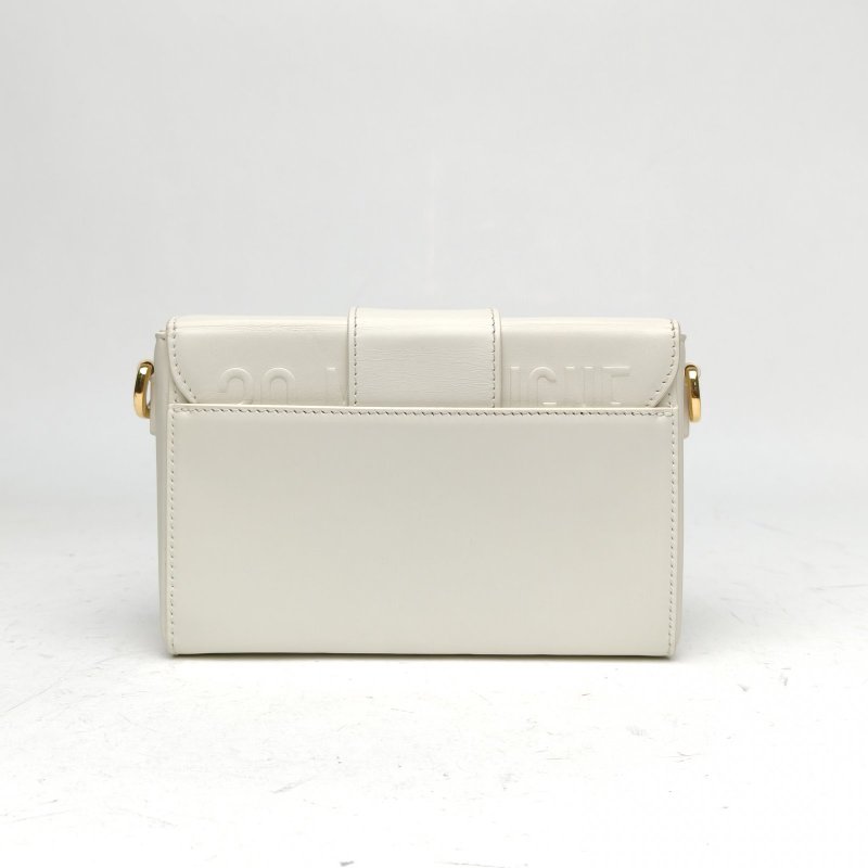 DIOR 30Montaigne蒙田Box白色牛皮金扣2020肩背包-2
