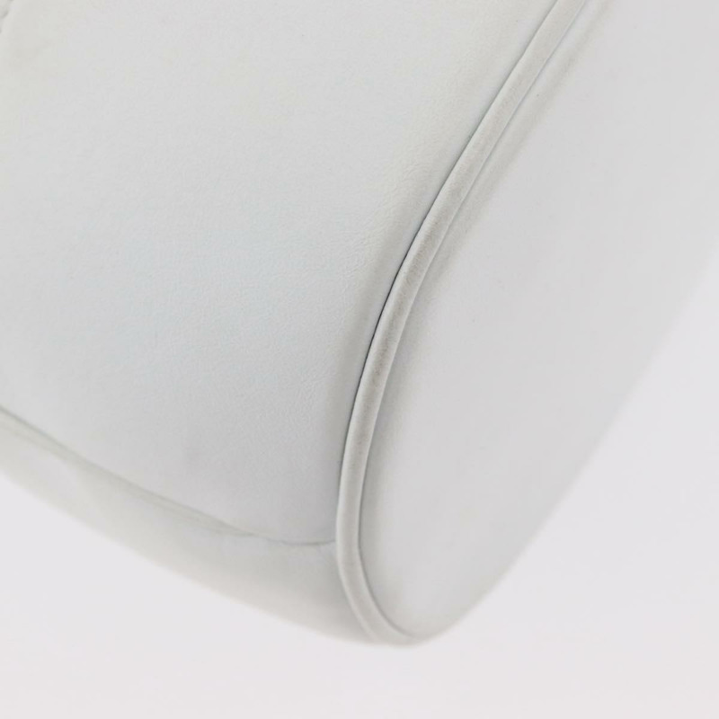 【日本直送】香奈兒 COCO 標誌單背包，白色皮革，金色雙C標誌，正品 gh2005A-15