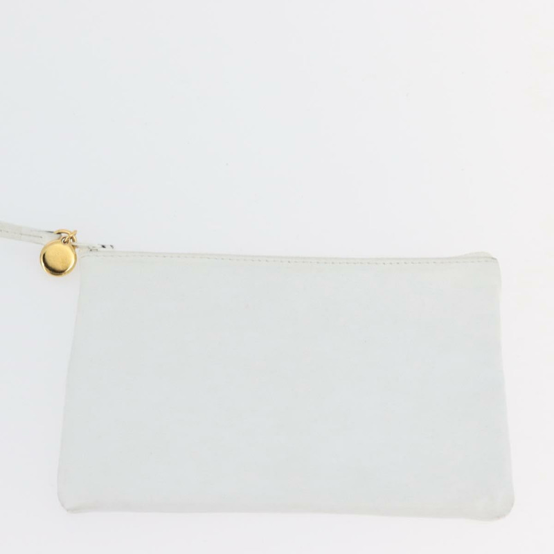 【日本直送】香奈兒 COCO 標誌單背包，白色皮革，金色雙C標誌，正品 gh2005A-19