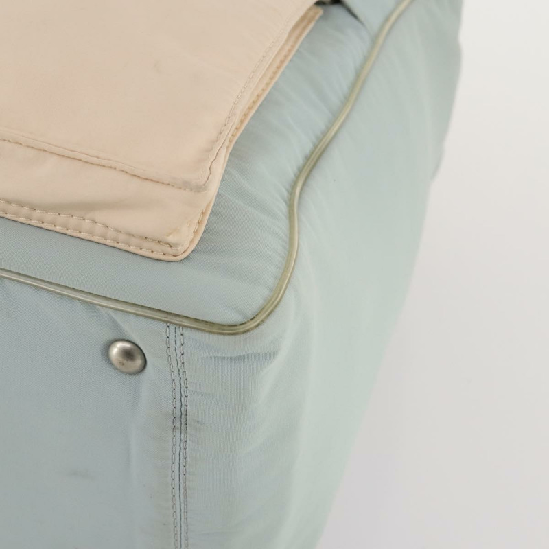 【日本直送】香奈兒 Chanel 運動肩背包 尼龍 淺藍色 銀色 CC 標誌 Auth YKZ358A-13