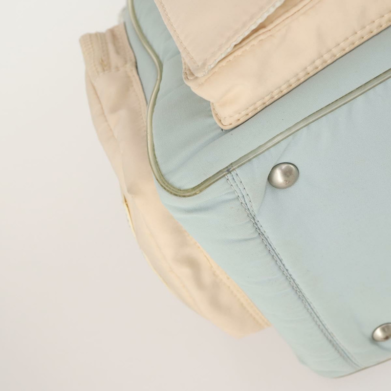 【日本直送】香奈兒 Chanel 運動肩背包 尼龍 淺藍色 銀色 CC 標誌 Auth YKZ358A-14