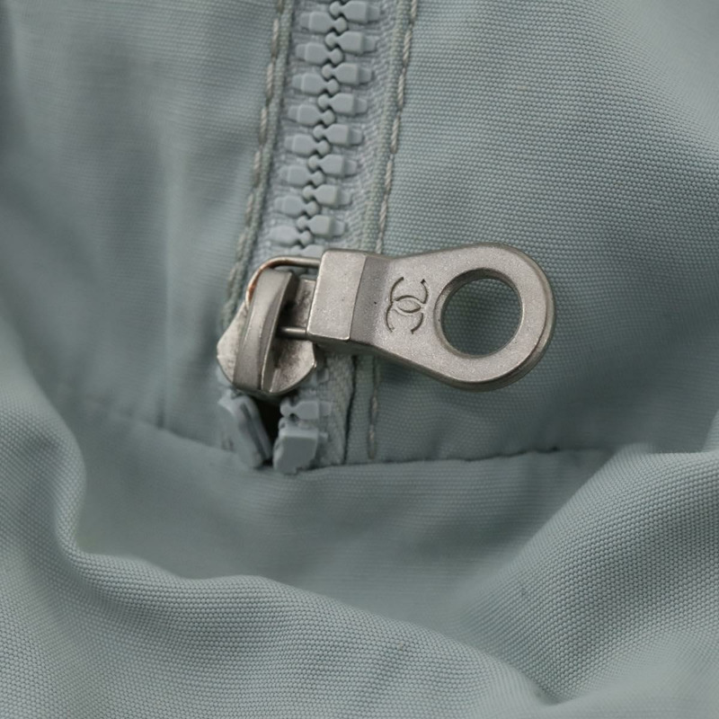 【日本直送】香奈兒 Chanel 運動肩背包 尼龍 淺藍色 銀色 CC 標誌 Auth YKZ358A-20