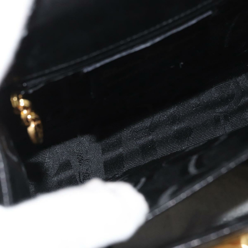 【日本直送】Salvatore Ferragamo Gancini 手提包 皮革 兩用 黑色 金色 正品 YKZ202A-9