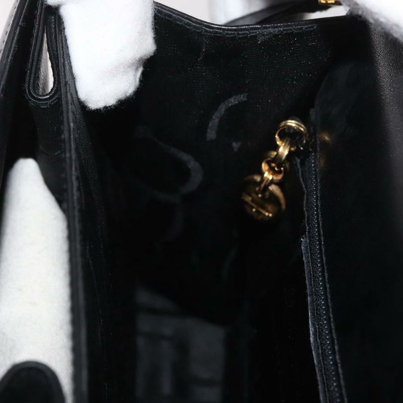 【日本直送】Salvatore Ferragamo Gancini 手提包 皮革 兩用 黑色 金色 正品 YKZ202A-22