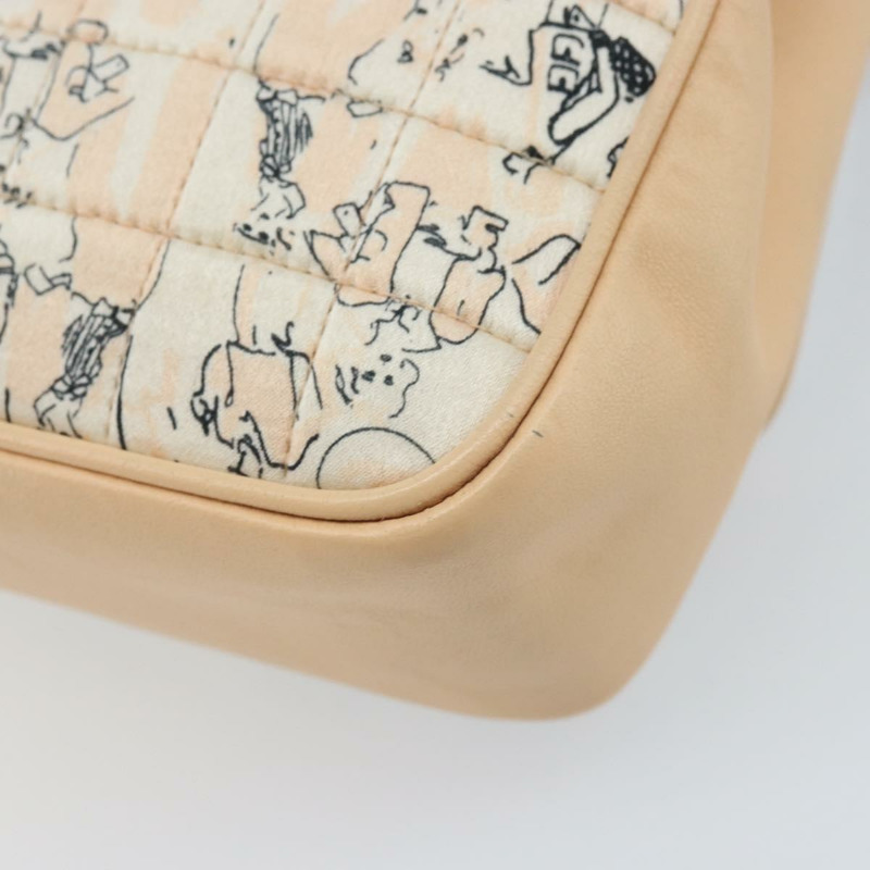 【日本直送】香奈兒 Choco Bar 鏈條肩背包 緞麵粉金色金色 X 正品 ARZ748SAV-15