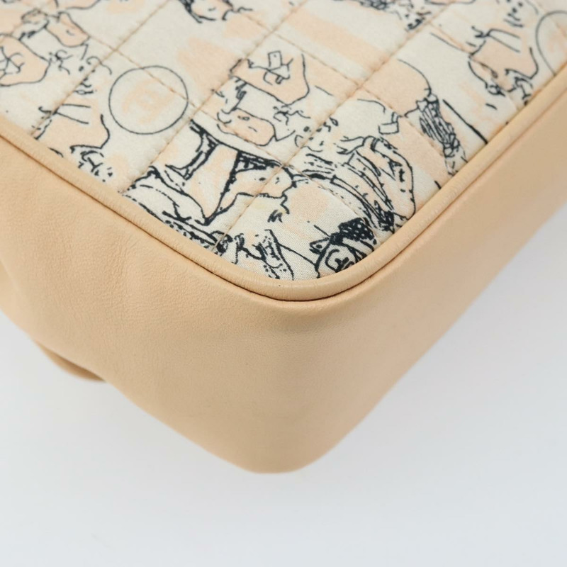 【日本直送】香奈兒 Choco Bar 鏈條肩背包 緞麵粉金色金色 X 正品 ARZ748SAV-16