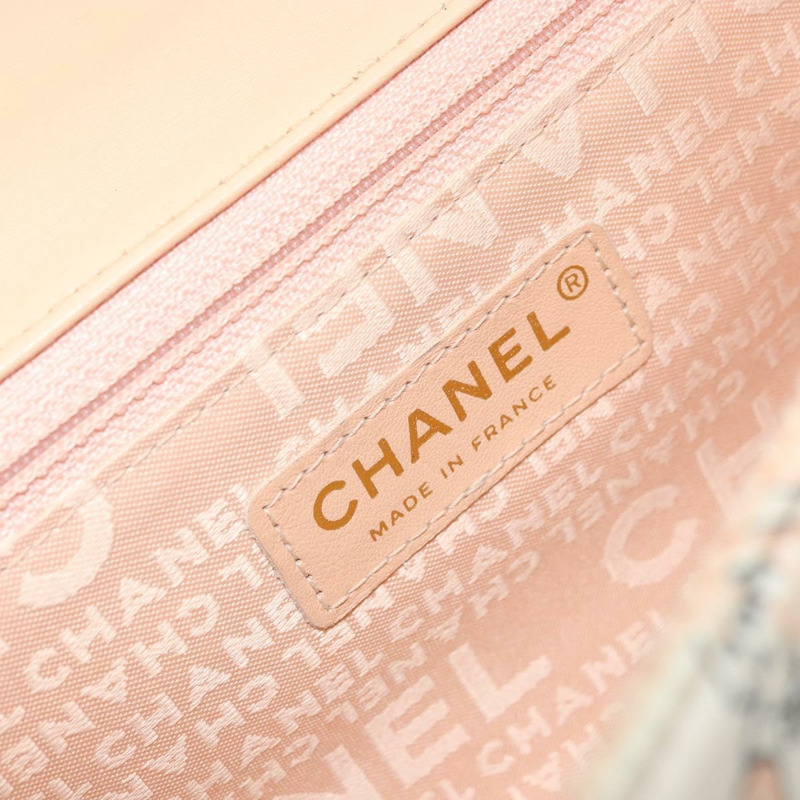 【日本直送】香奈兒 Choco Bar 鏈條肩背包 緞麵粉金色金色 X 正品 ARZ748SAV-18