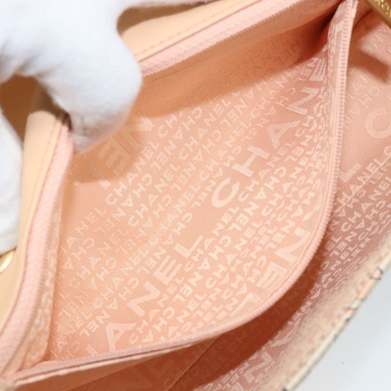 【日本直送】香奈兒 Choco Bar 鏈條肩背包 緞麵粉金色金色 X 正品 ARZ748SAV-22