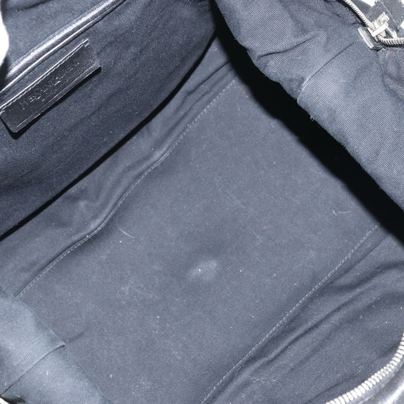 【日本直送】SAINT LAURENT Easy Lock Studs 皮革包 黑色 銀色 208314 正品 ki6581V-9