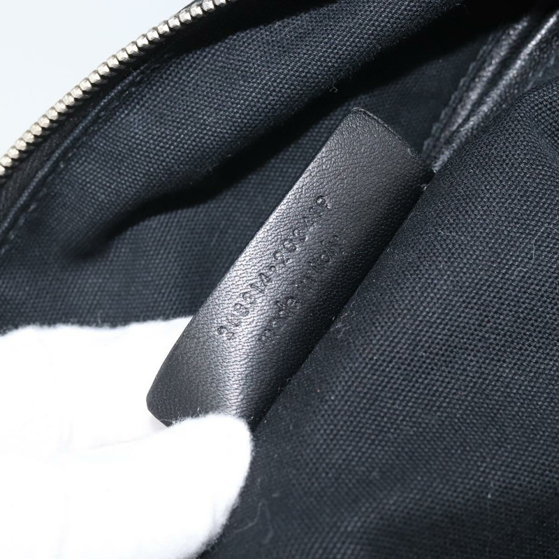 【日本直送】SAINT LAURENT Easy Lock Studs 皮革包 黑色 銀色 208314 正品 ki6581V-10