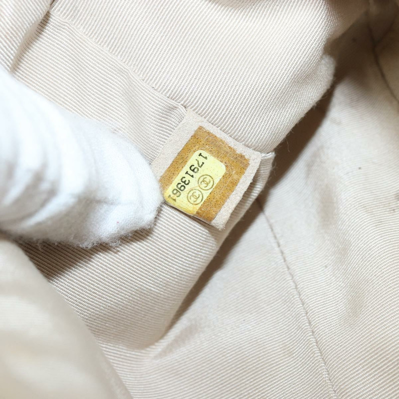 【日本直送】香奈兒 (CHANEL) 絎縫鏈條單肩包,羊皮,米色,金色雙C標誌,正品 BAZ249A-11