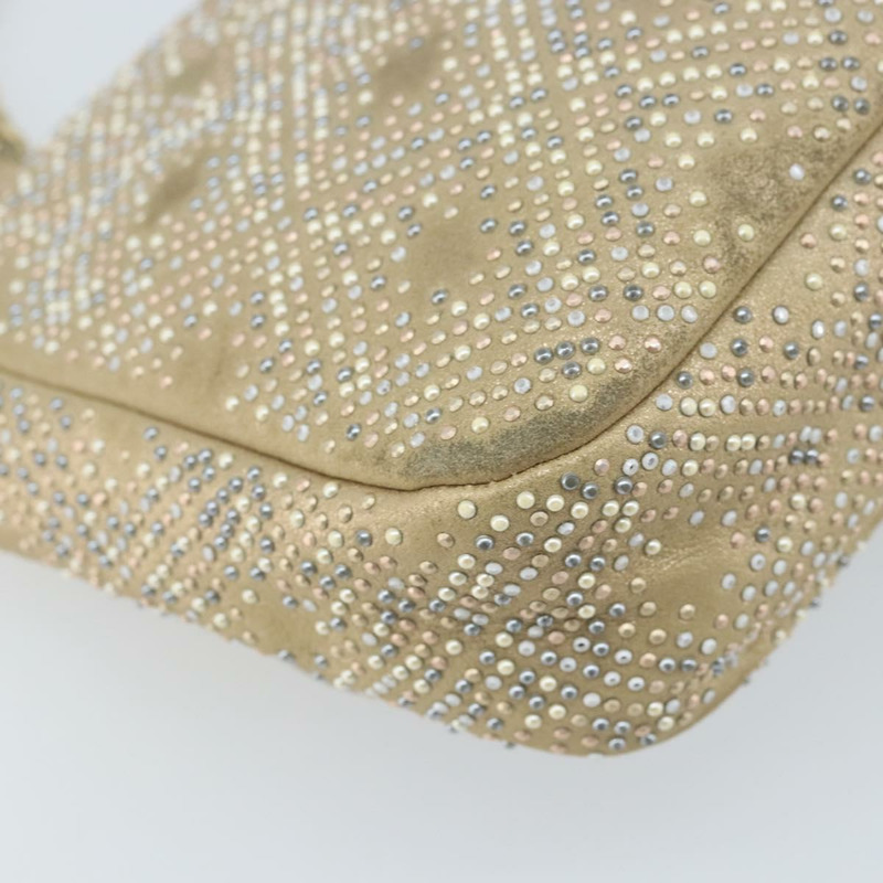 【日本直送】香奈兒 (CHANEL) 絎縫鏈條單肩包,羊皮,米色,金色雙C標誌,正品 BAZ249A-15