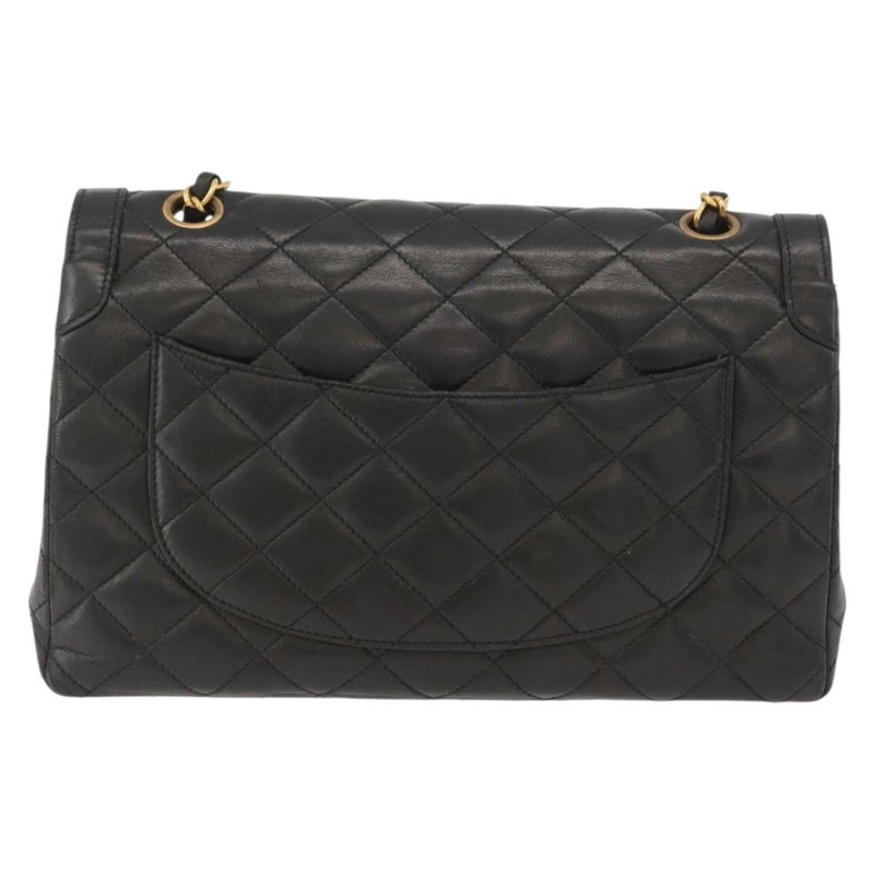 【日本直送】香奈兒 (CHANEL) Matelasse 羊皮手袋，巴黎限量版，黑色 CC 標誌，貨號 167175SM-1