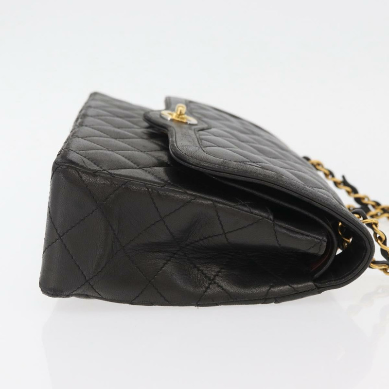 【日本直送】香奈兒 (CHANEL) Matelasse 羊皮手袋，巴黎限量版，黑色 CC 標誌，貨號 167175SM-2