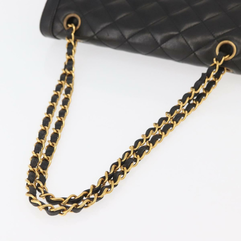 【日本直送】香奈兒 (CHANEL) Matelasse 羊皮手袋，巴黎限量版，黑色 CC 標誌，貨號 167175SM-6