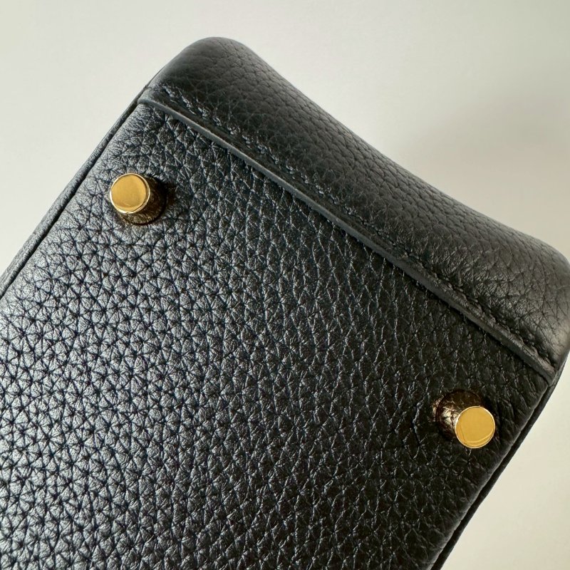 HERMES mini Lindy 2代 89 noir 黑色 金釦 K 刻-3