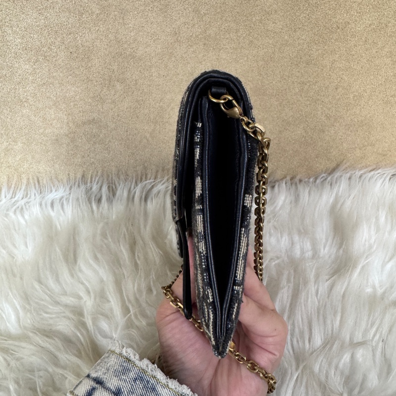 Dior Saddle 老花緹花布二合一WOC-3