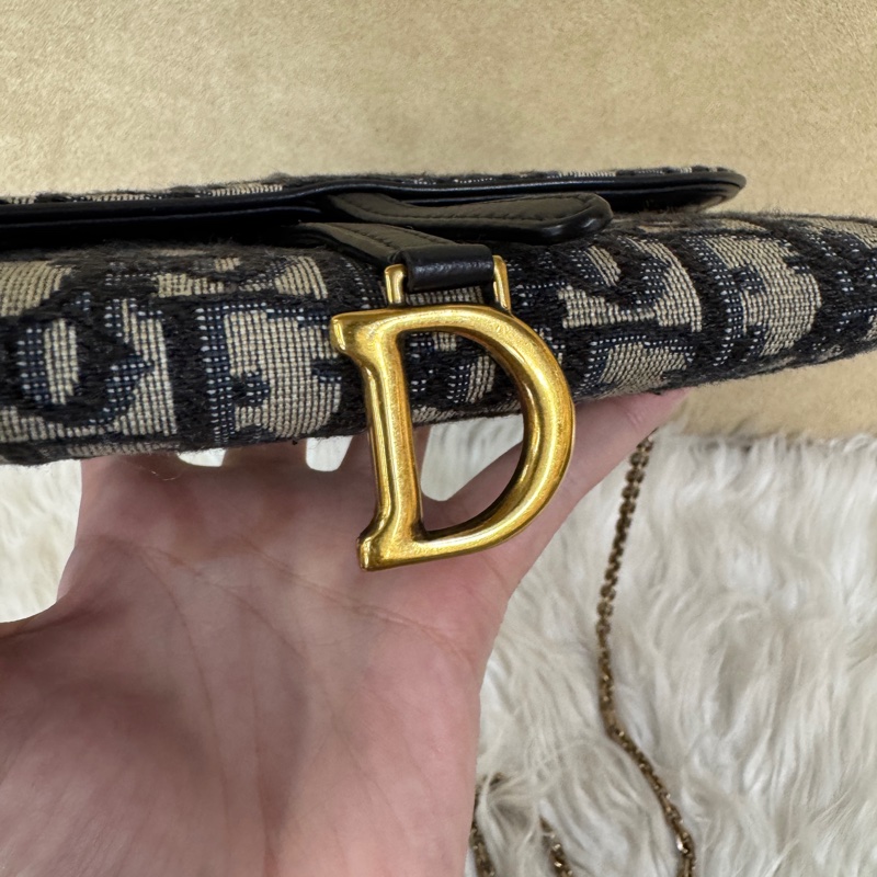Dior Saddle 老花緹花布二合一WOC-5
