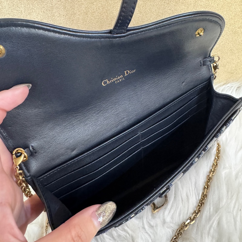 Dior Saddle 老花緹花布二合一WOC-7
