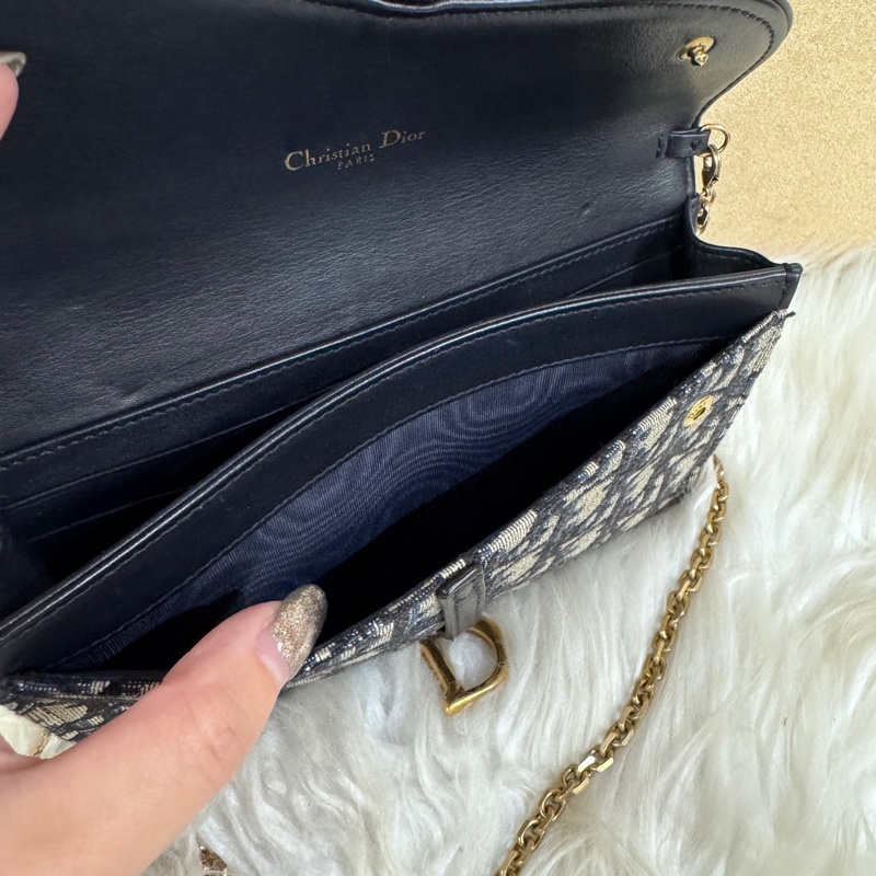 Dior Saddle 老花緹花布二合一WOC-8